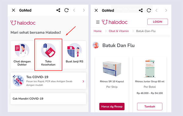 cara beli obat pakai gojek