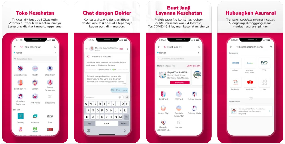 layanan utama aplikasi halodoc