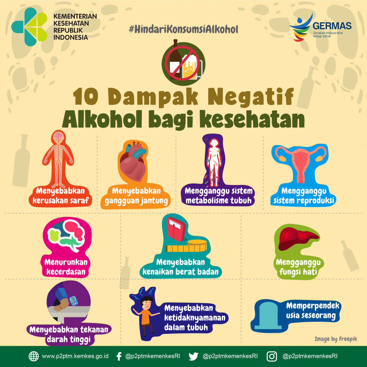 infographic dampak negatif minuman keras alkohol